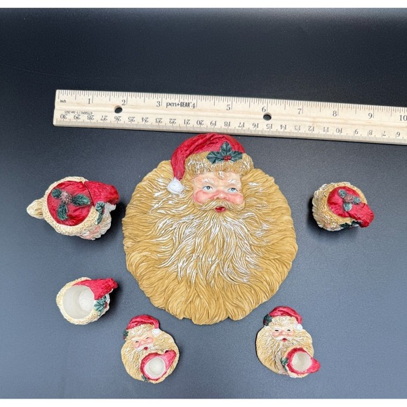 Wong's International Trading Inc Santa Claus Christmas Mini Tea Set 10 piece VTG - Picture 2 of 10